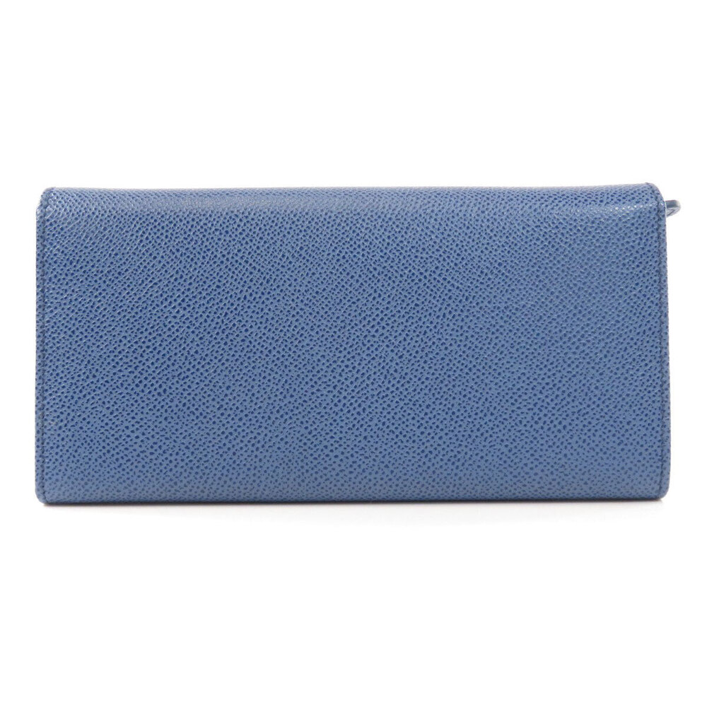 Salvatore Ferragamo Gancini Wallet Long Leather Black